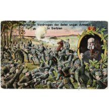 Boj proti Srbům - portrét Františka Josefa