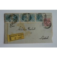 Dofrankovaná celina pětipáskou 5 hellerů