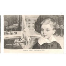 Náš císař v dětských letech 1835, Franz Josef I. u kašny