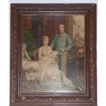 Oficiální obraz - arcivévoda Rudolfa a princezna Stefanie