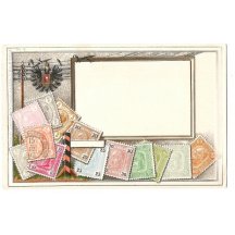 Známky a orlice - neprošlá pohlednice (4)