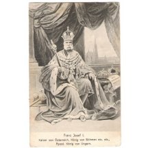 Franz Joseph in roayal throne , 2nd variant