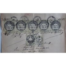 Výstřižek z listiny s kolky 