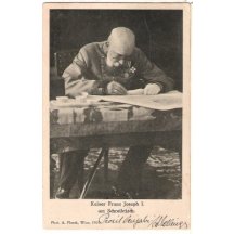 Hardworking Franz Joseph - behind his table, next variant