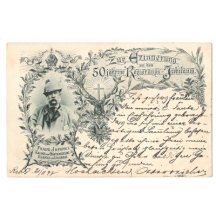 Pohlednice Franz Josefa a 50. let vlády- prošlá