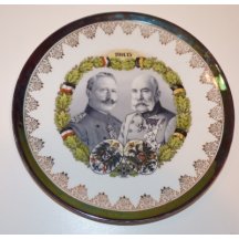 Plate with portraits of Franz Joseph I. and Wilhelm II.