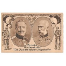 František Josef a Vilém, stojící vojáci