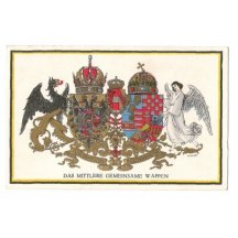 Coat of arms with eagle and angel