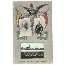 Pozdrav z vojenského tábora u Milovic