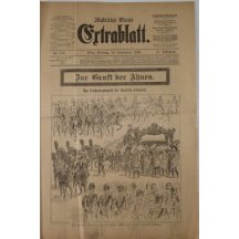 Newspapers' Ertrablatt,, - The funeral of Empress Elisabet 