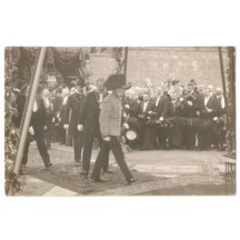 Císař v Praze v doprovodu starosty