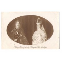 Emperor Karl and Zita at the coronation in Hungary