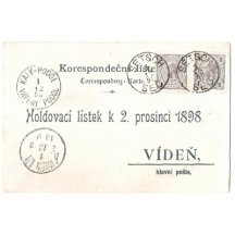 Holdovací lístek k 2. prosinci 1898