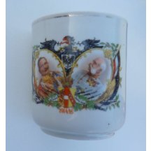 1914/1916 - Hrníček s portréty císařů / na sklonku života Franz Josefa