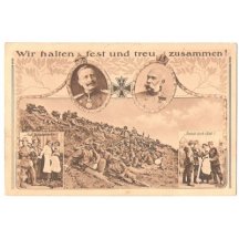 Odpočívající vojáci, pevné spojení Franz Josefa a Wilhelma