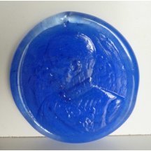 Skleněný portrét císaře - František Josef