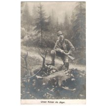 František Josef a trofejní jelen