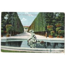 Kašna a park ve Vídni