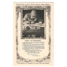 Franz Joseph writing message for his army