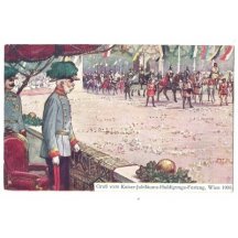 Ferdinand a Franz Josef, slavnost ve Vídni, r.1908