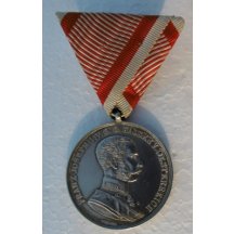 STŘÍBRNÁ MEDAILE ZA STATEČNOST, 1. TŘÍDY 1866-1914