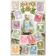 Výroční pohlednice k 60.letům vlády F.J.