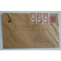 Rakousko - dopis se třemi doručními známkami .... zajímavé