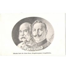 František Josef a Vilém v oválném provedení