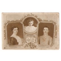 Imperial family with coats of arms and framing