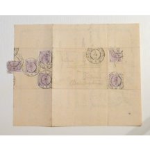 Frankovaný dopis 6 krát 1 Hel. známkou