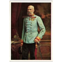 Franz Joseph in walking uniform, sword and portepe