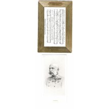 Franz Joseph a píseň v rámečku hnědé barvy