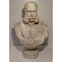 Císař Franz Josef - busta (patinovaná sádra)