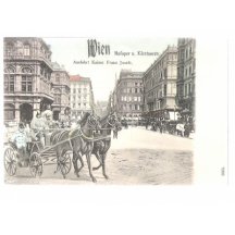 Příjezd Františka Josefa do Hofoperu u Korutan, Vídeň