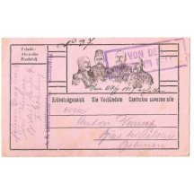 Další varianta polního lístku- orámování