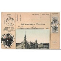 Trutnov - post man and stamps of Franz Joseph