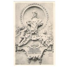 Dekorace na historické zdi v Linzu, kde je Elisabeth