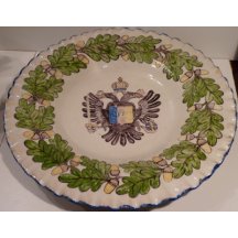 Ručně malovaný talíř se znakem Františka Josefa I.