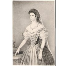 Císařovna Elisabeth (Sissi) na malovaném portrétu