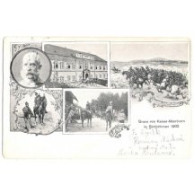 Pozdrav z císařských manévrů- Südböhmen