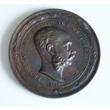 Bronzová medaile s císařovým portrétem