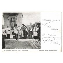 Slavnostní akt ze svěcení mostu císaře Františka i za jeho účasti- Praha