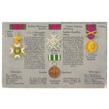 Knight cross , Saxon medal Altenburg , Golden medal for merits