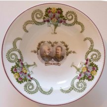 Talíř s portréty obou císařů - rok 1914 