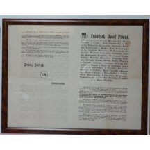 Oznámení všem národům : Na trůn nastupuje František Josef