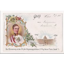 Pohlednice k 50. výročí vlády Franz Josefa I.