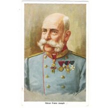 Emperor Franz Joseph drawn watercolor