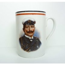 Hrníček - císař Vilém II. v námořnické uniformě / mimořádné