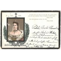 Elisabeth-smuteční pohlednce