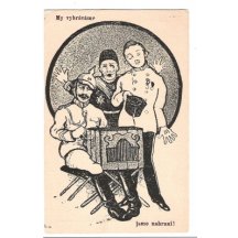 Funny postcard of situation in seamanship